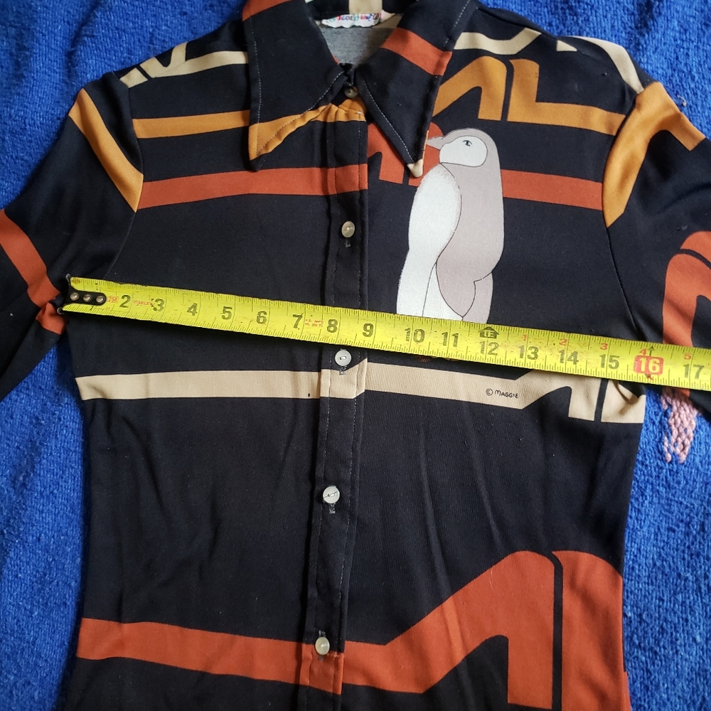 Vintage long sleve 70s shirt. - Picture 4 of 7